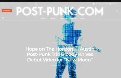 New Moon Video Premiere on Post-Punk Online